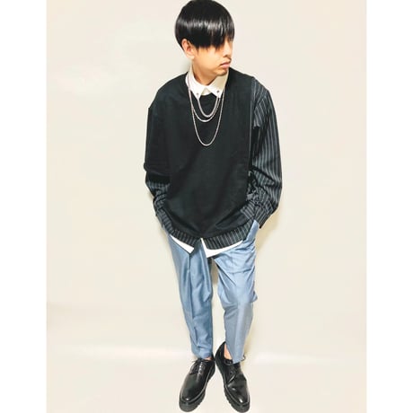 3wayロングネックレス(シルバー)