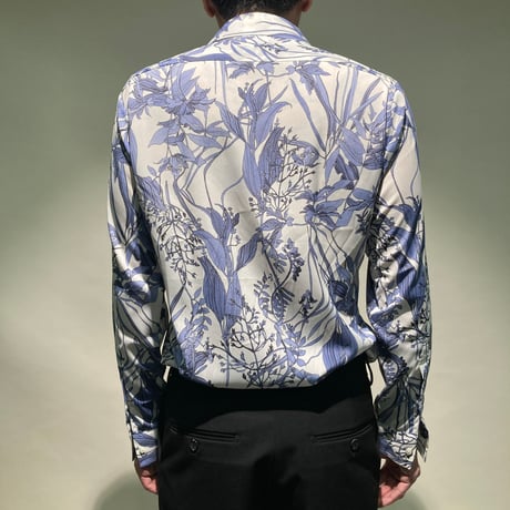 3wayオーバーシャツ(ボタニカルブルー)
