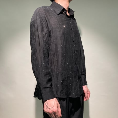 スタッズ総柄シャツ