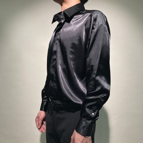 3wayオーバーシャツ(シルキーブラック)