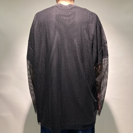 アンサンブル メッシュL/S TEE(ブラック)