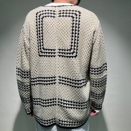 メッシュVラインニットカーディガン