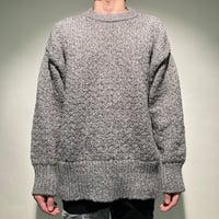 メランジュクルーリブニット