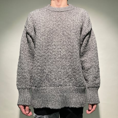 メランジュクルーリブニット