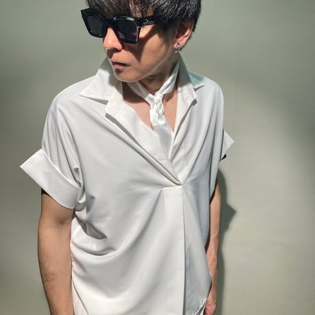 オープンカラープルオーバーシャツS/S