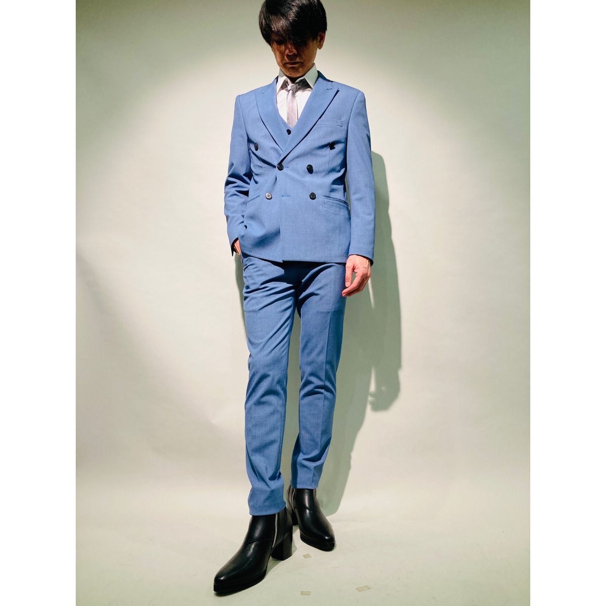 専用ペイズリー総裏！RAGAZZOTTO 3ピーススーツ アズーロブルー46美品 fit=scale-down,w=1200