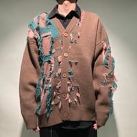 フリンジクラッシュカーディガン