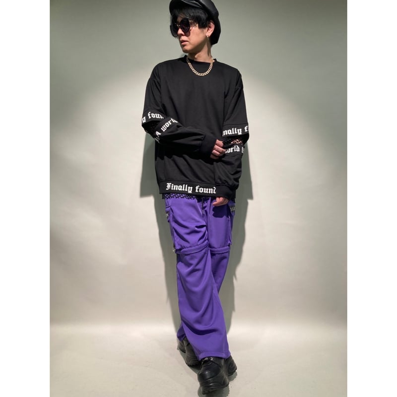 脱着ハトメカーゴパンツ(パープル) | HOS NOW