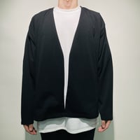 カットジョーゼットノーカラージャケット