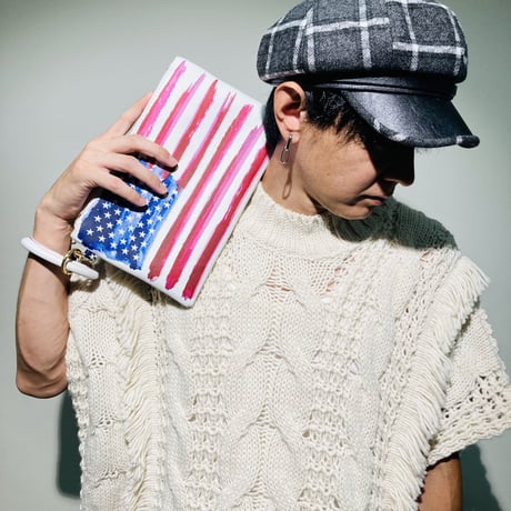 USA柄クラッチバッグ
