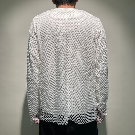 メッシュL/S TEE(ホワイト)