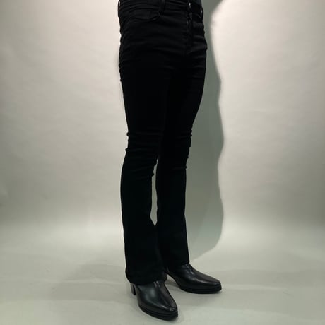 ストレッチスキニーフレアパンツ