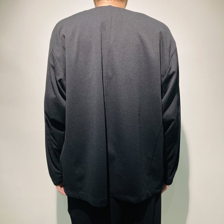 カットジョーゼットノーカラージャケット