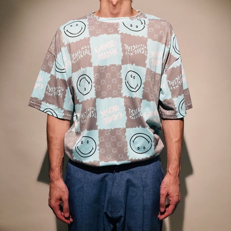 チェッカースマイルTEE(MINT)