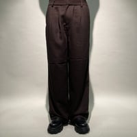 カノコメッシュスラックス(ブラウン)