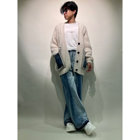 サイドチェック切替TEE(ホワイト)