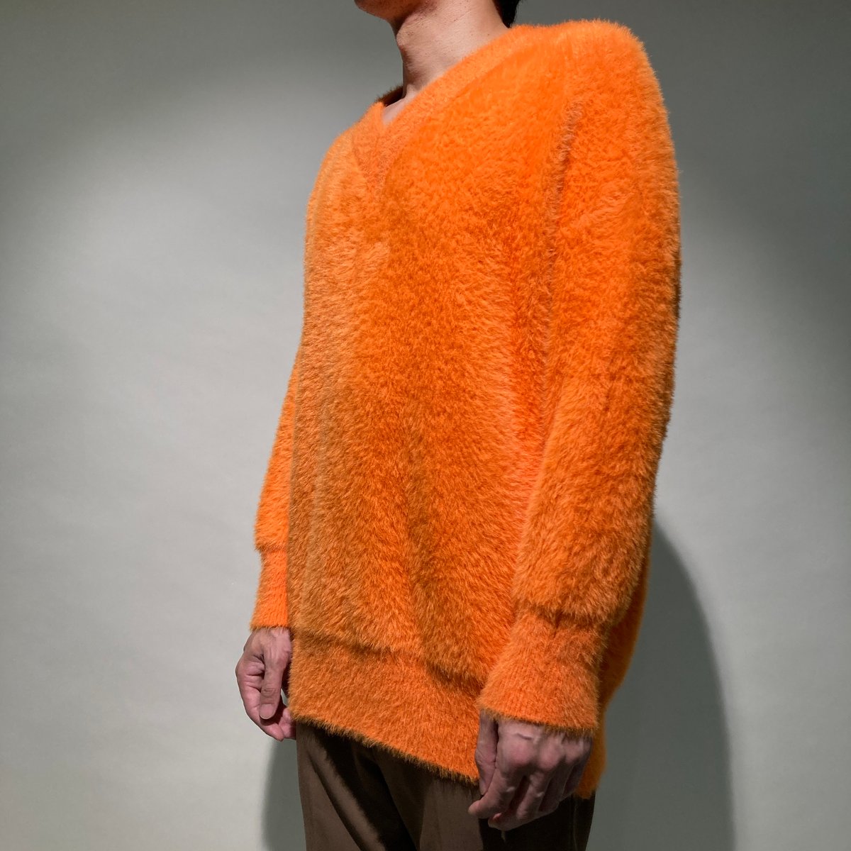 Dries Van Noten シャギーニット 半袖 オレンジ Dries Van Noten シャギーニット 半袖 オレンジ Dries Van Noten