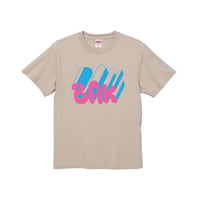 Pink BAK　6.0oz オープンエンド ヘヴィーウェイト Tシャツ〈サンドベージュ〉