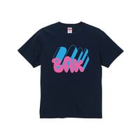 Pink BAK　6.0oz オープンエンド ヘヴィーウェイト Tシャツ〈ディープネイビー〉