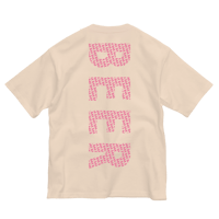 着るBEER × BAK コラボTシャツ 第2弾　9.1oz マグナムウェイト ビッグシルエット〈ナチュラル×ピンク〉