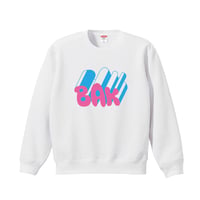 Pink BAK　10oz 裏起毛スウェット〈ホワイト〉