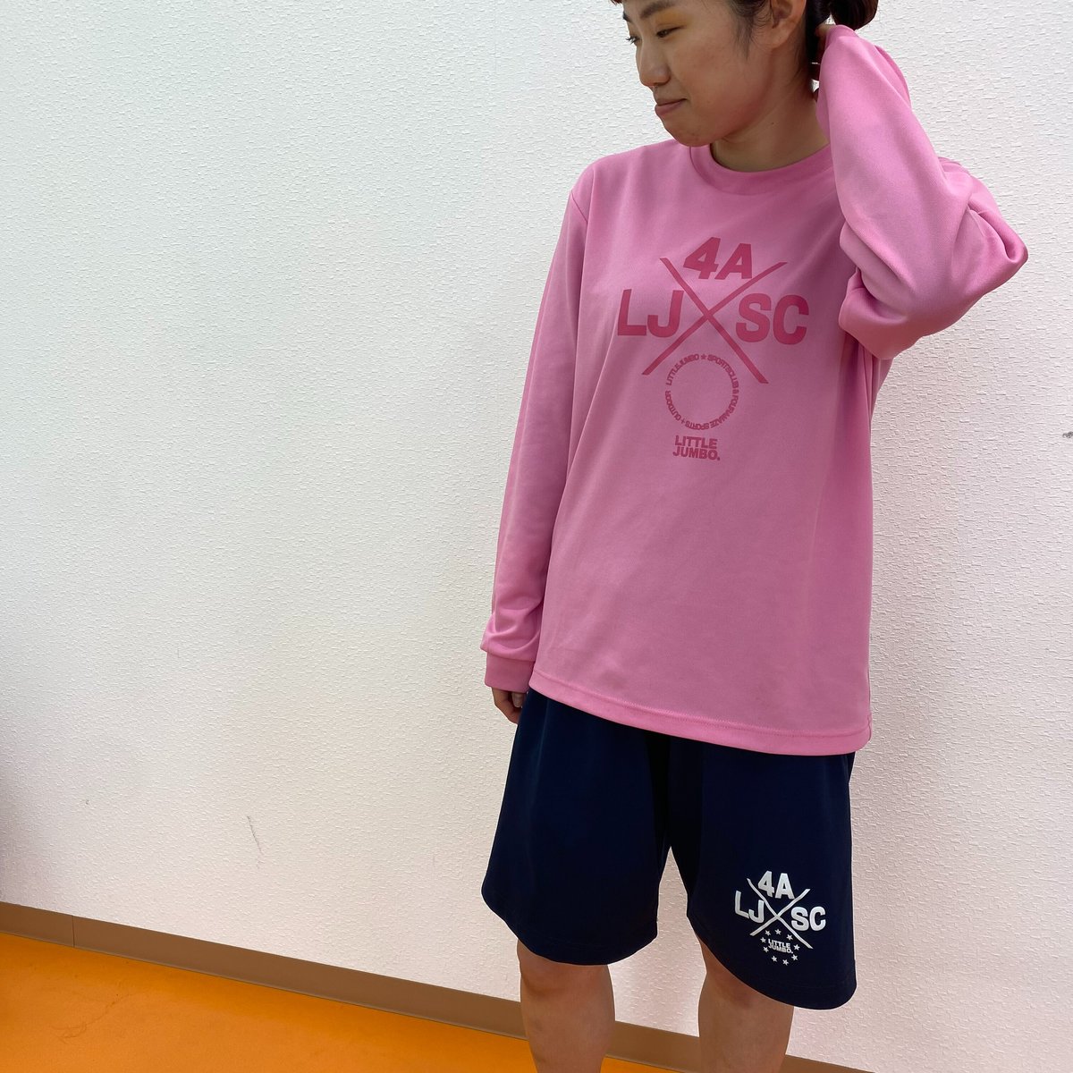 会員限定・指導員手渡し』ドライロングスリーブTシャツ(ピンク011