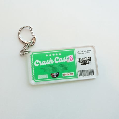 【舞台:CRASH CAST 6】TICKET KEY CHAIN(チケット型キーホルダー)