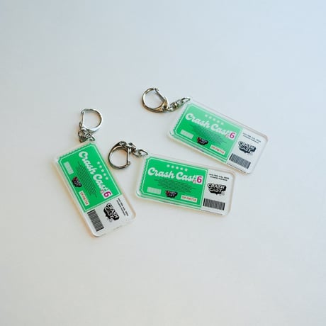 【舞台:CRASH CAST 6】TICKET KEY CHAIN(チケット型キーホルダー)