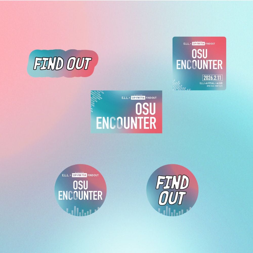 OSU ENCOUNTER 2026：ステッカー&缶バッジ ランダムセット | ZIP-FM