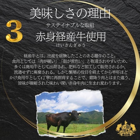 お肉博士1級厳選！黒毛和牛経産牛希少部位赤身肉6種味比べカットステーキ【送料無料】