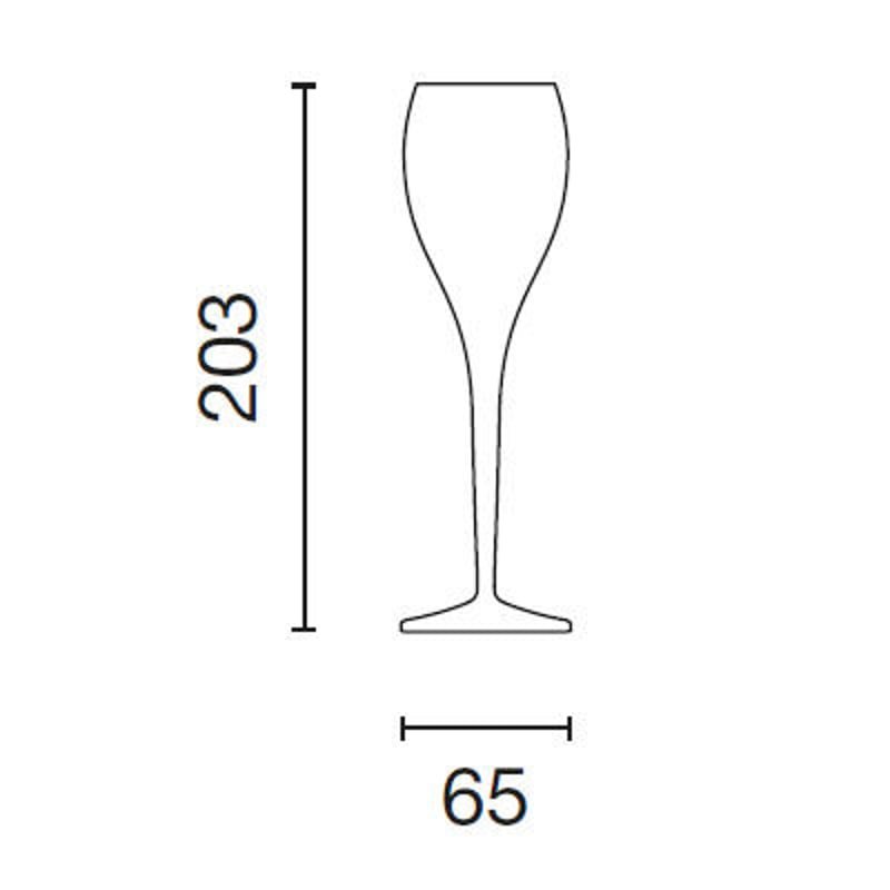 Prive ペア フルートグラス プリヴェ【箱付き】 | italesse ONLINE store