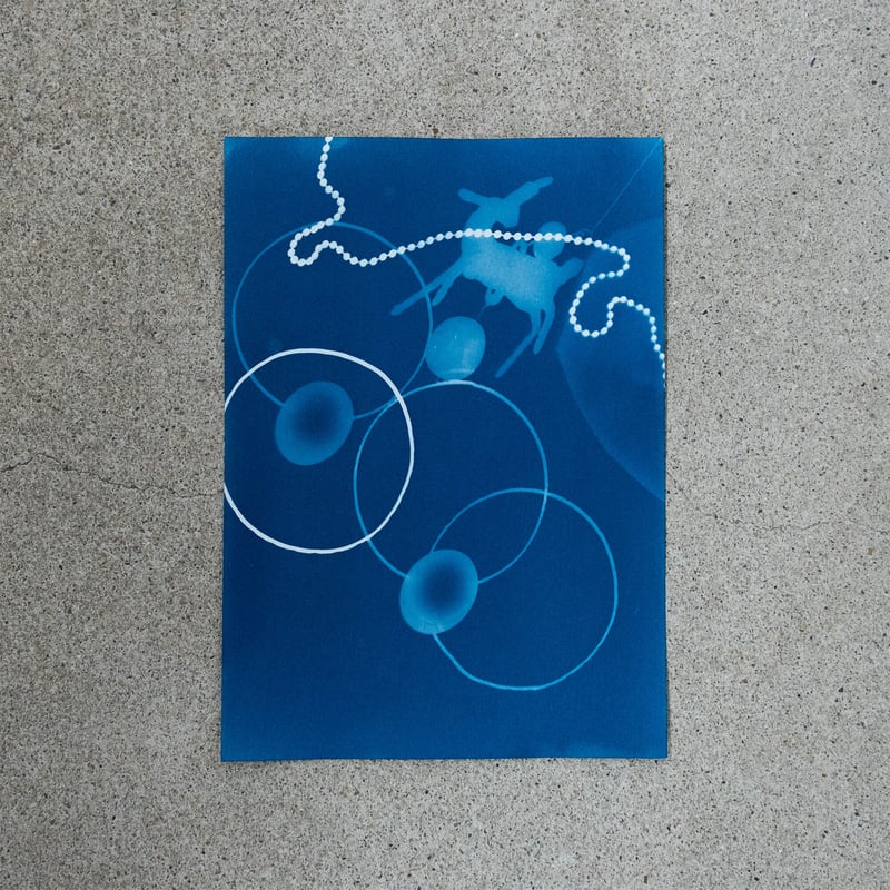 日光写真 サイアノタイプ体験キット 印画紙 A5 / ニューTMKポスター紙