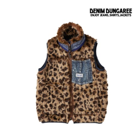 デニム&ダンガリー ボア リバーシブルベスト 130 【楽天市場
