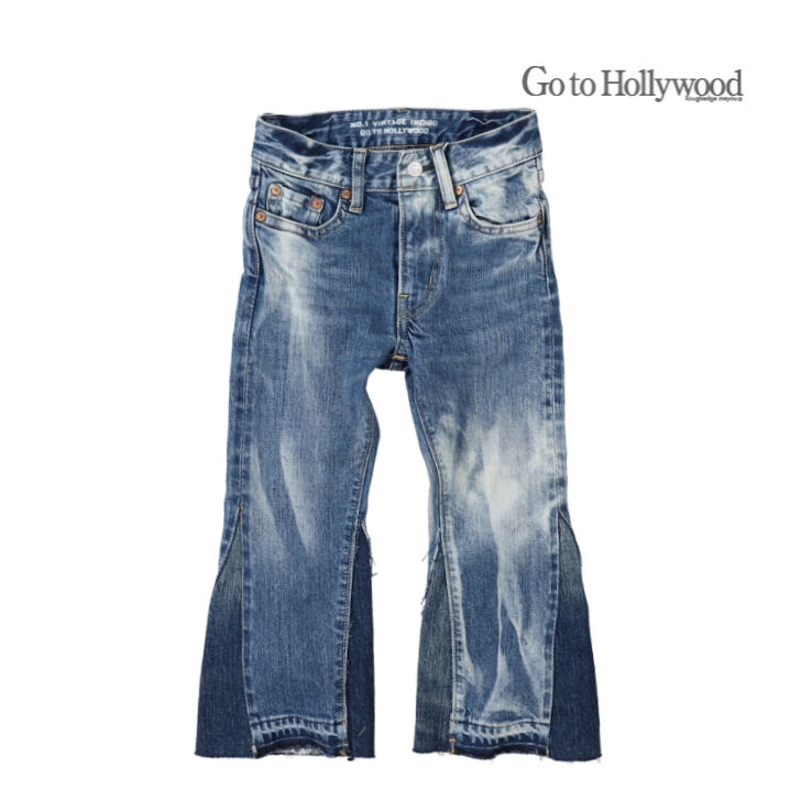 goa  10oz×7oz DENIMリメイクフレアパンツ