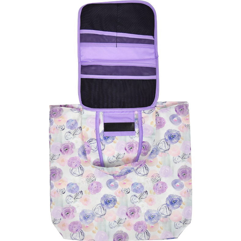 お薬手帳バッグ柄 フラワーパープル | VINER STORE