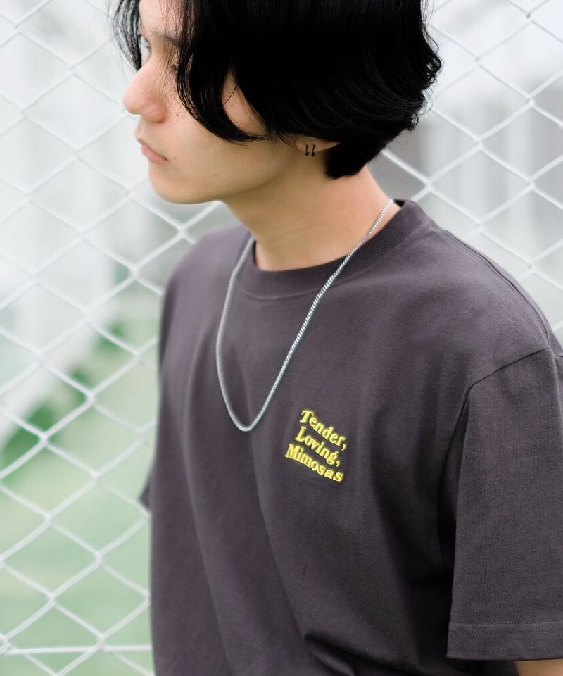 mimosa mimosa専用マディソンブルー Tシャツ Tender, Loving, Mimosas Tee Shirt - Black | Ten