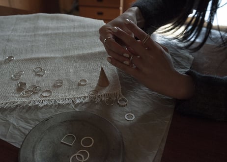 Doubly line ring