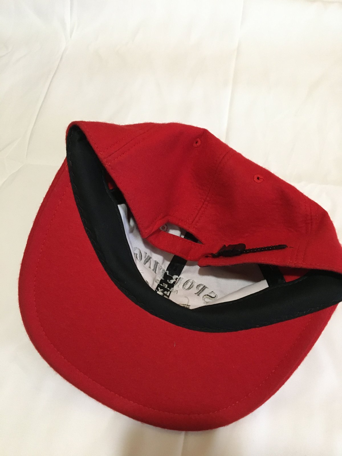 DEADSTOCK】asics 80s WOOL B.B.CAP RED/SIL