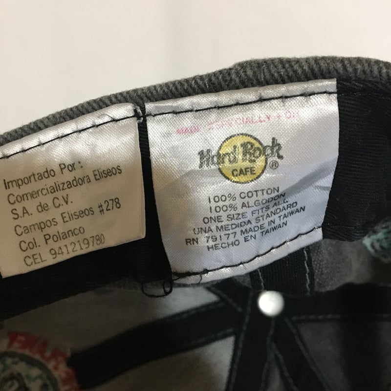 USED】Hard Rock Cafe 90s B.B.CAP PUERTO V