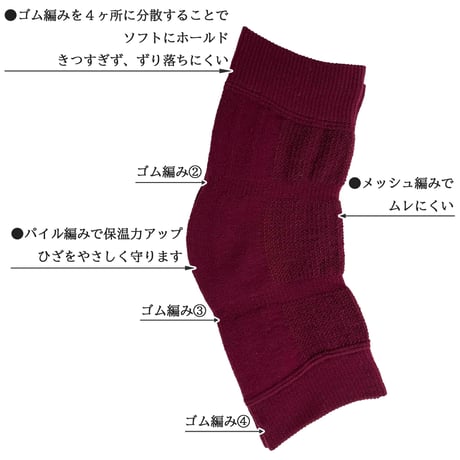 新色追加！！遠赤外線 毛混ひざ用サポーター 1組(2枚) 男女兼用　送料無料　日本製