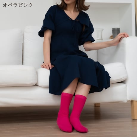 21色 カラフルリブソックス 23～25ｃｍ  綿　日本製　抗菌防臭　送料無料