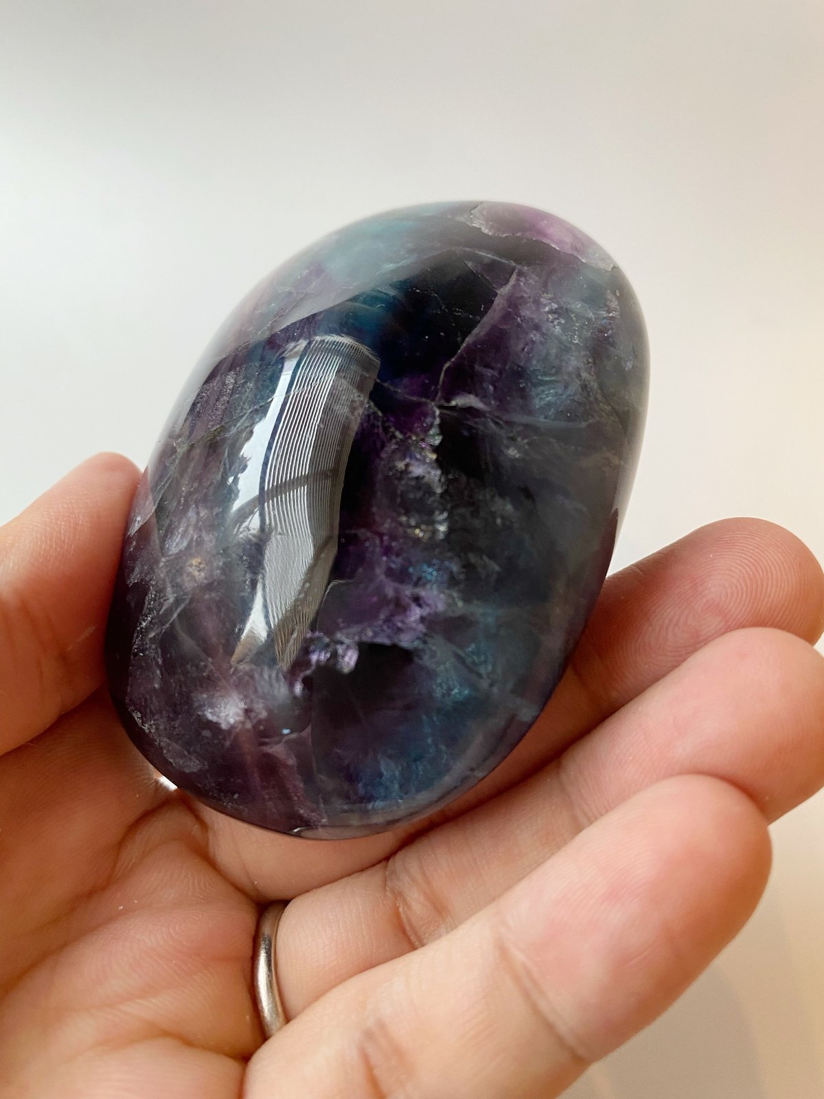 フローライト　パーム　置物 フローライトパーム置物