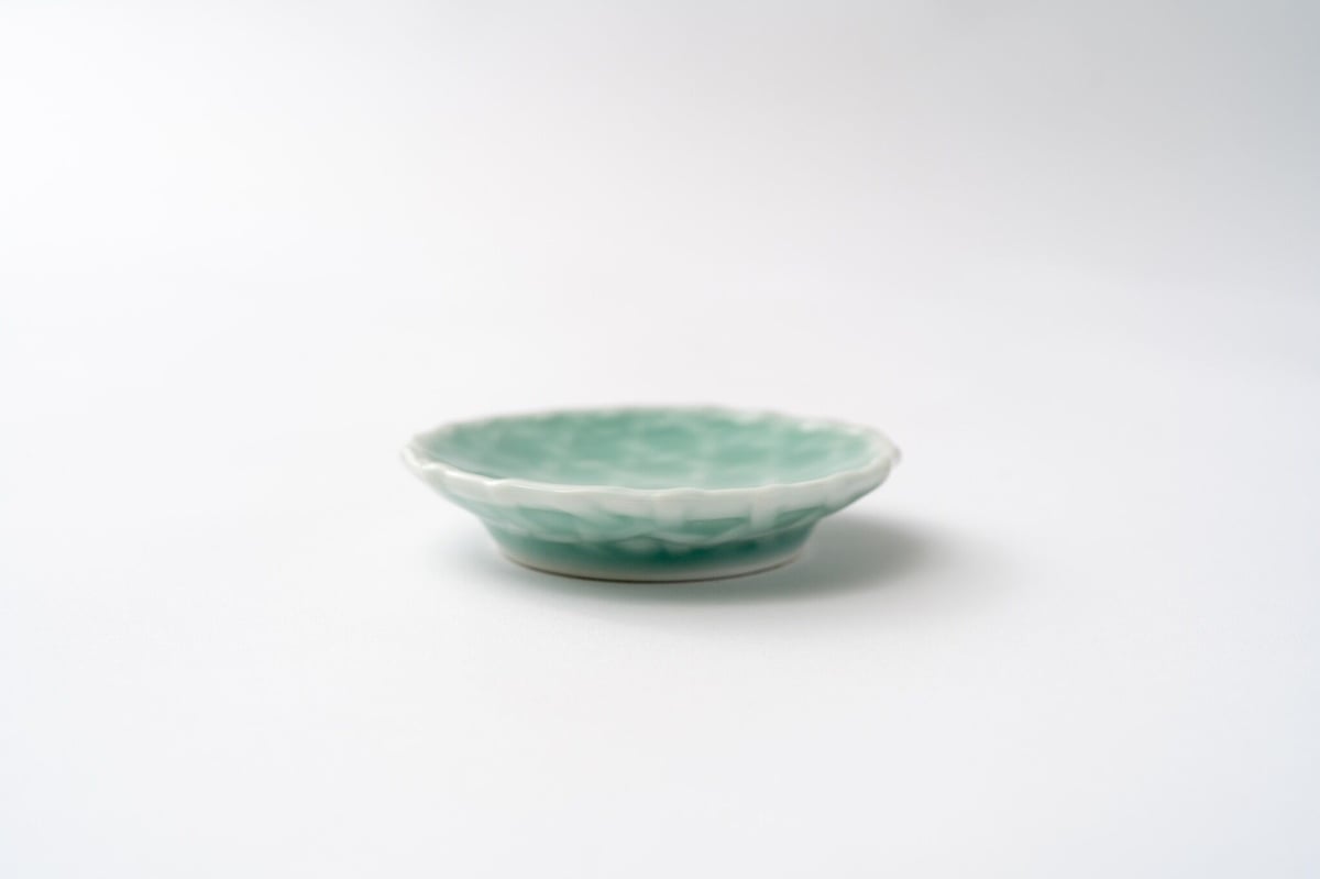 「鍋島」青磁蝶形皿 完品 乙なもの】鍋島青磁 高台皿｜鍋島虎仙窯