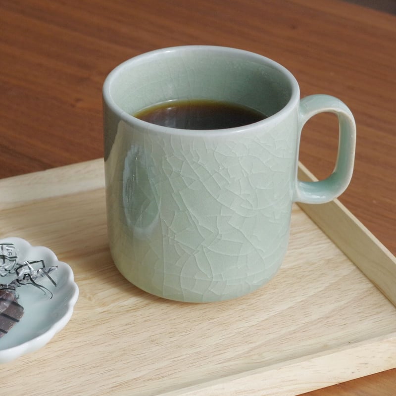 鍋島青瓷 貫入マグカップ | 鍋島 虎仙窯オンラインストア