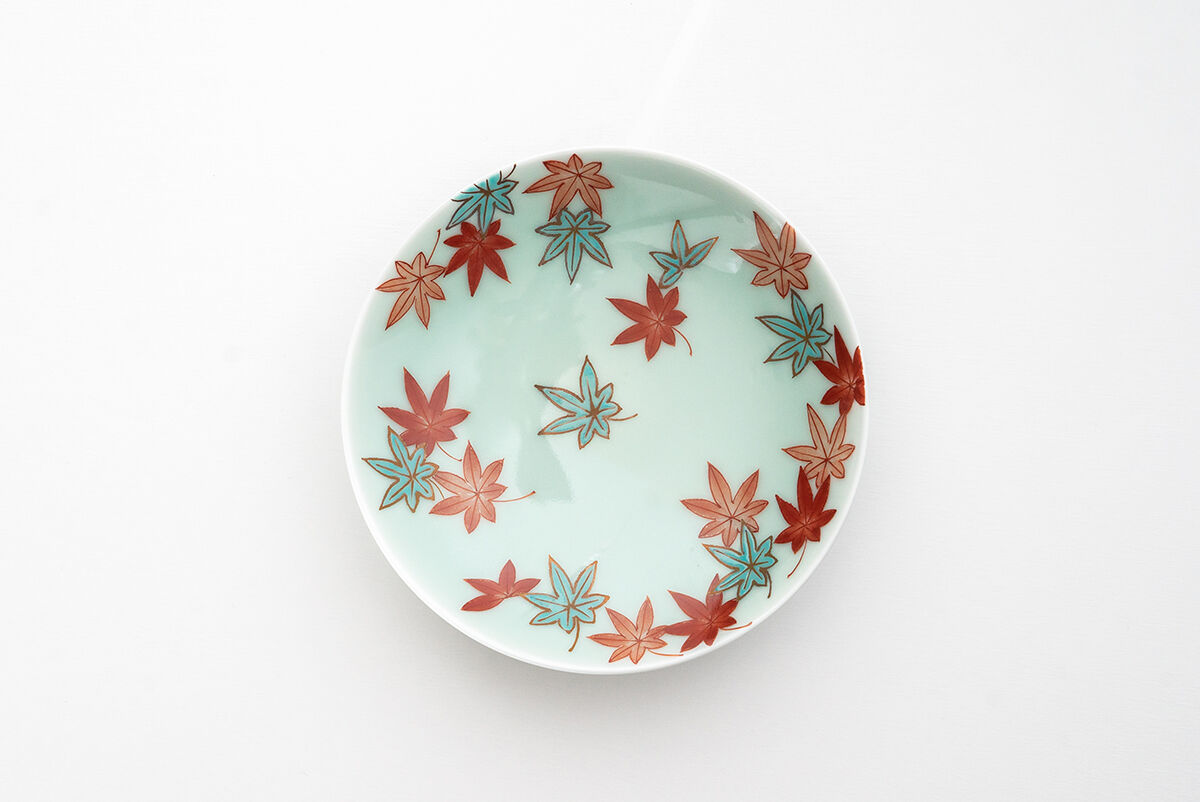 骨董品 皿 絵柄 紅葉 fit=scale-down,w=1200