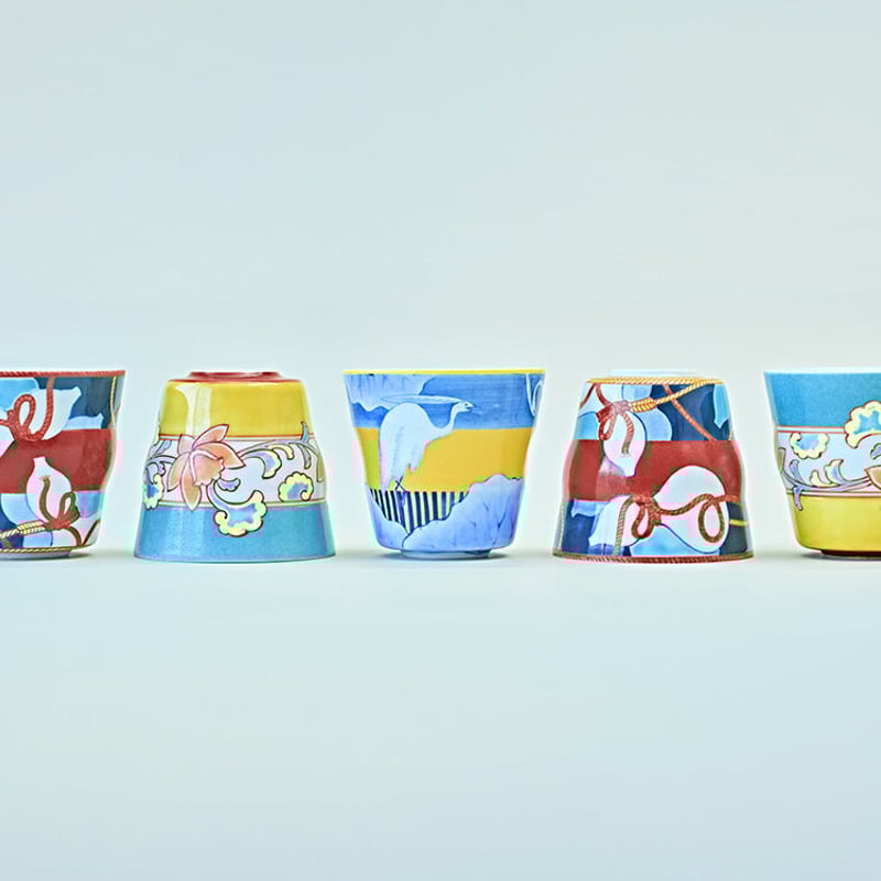 色鍋島蕎麦猪口【SAGI】 | 鍋島 虎仙窯オンラインストア