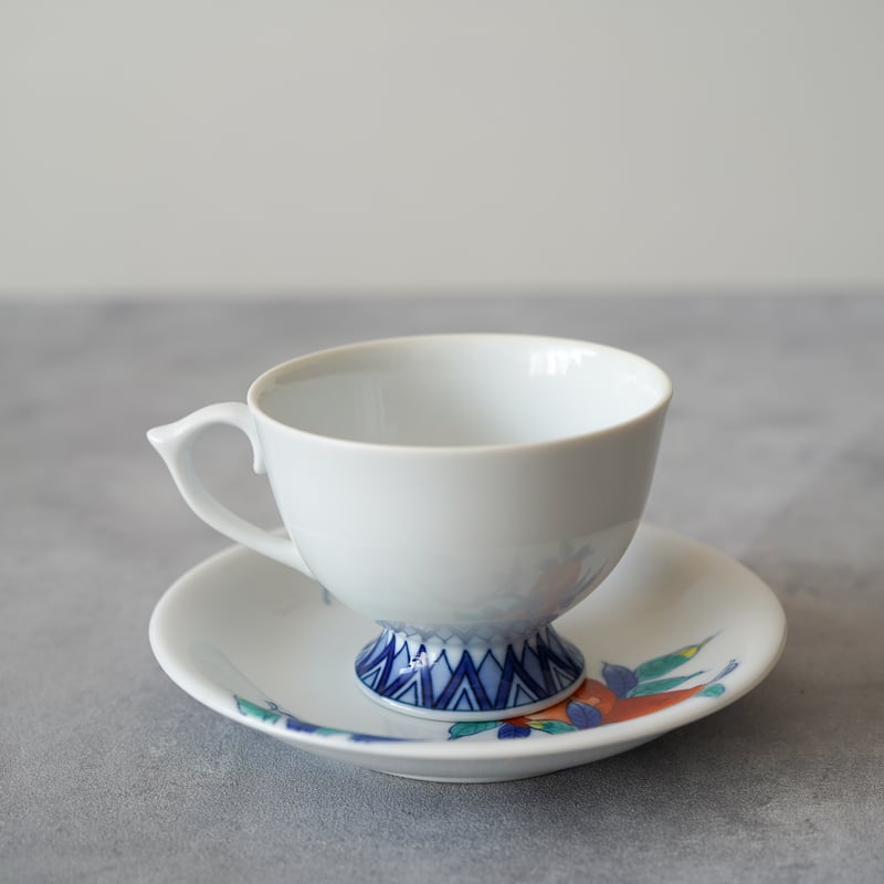 受注生産】色鍋島柘榴文珈琲碗【2～3ヶ月でお届け】 | 鍋島 虎仙窯