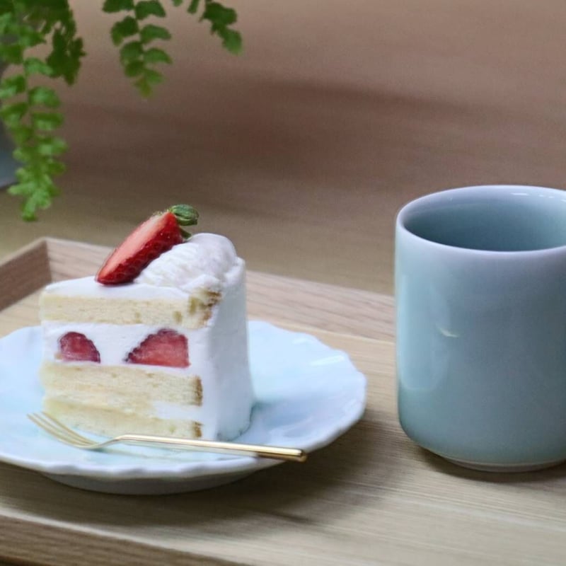 青白磁の角皿 5個セット