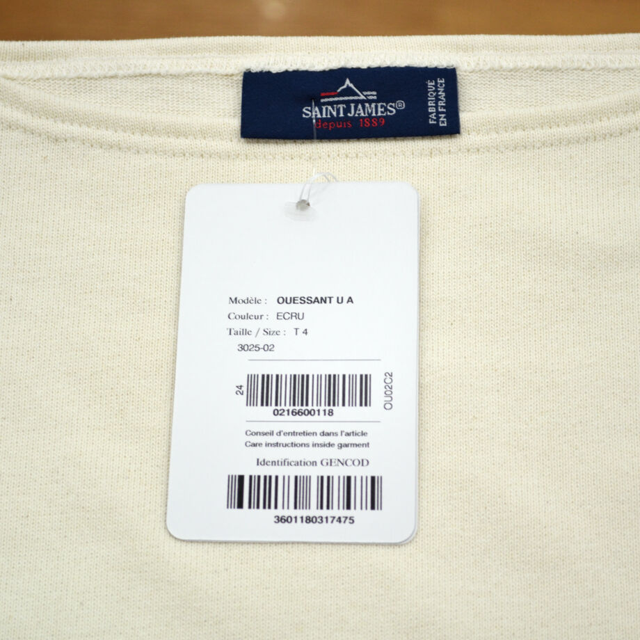 SAINT JAMES (セントジェームス) OUESSANT (ウエッソン) ECRU (生