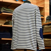 【美品】セントジェームス/ウェッソン/ECRU/MARINE 生成り/マリンT4 ウェッソン “ボーダー”［生成り/マリン］：セントジェームス